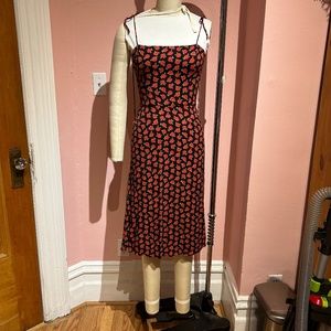 Reformation Rose Print Mini Dress